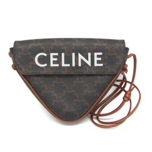 セリーヌ(Celine) トリオンフ トライアングル レディース コーティングキャンバス,レザー ショルダーバッグ