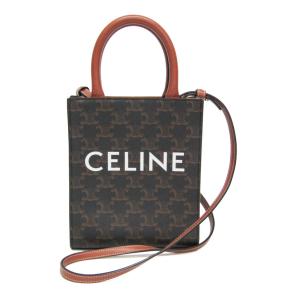 セリーヌ(Celine) トリオンフ バーティカル カバ ミニ レディース レザー,PVC ハンドバッグ,ショルダーバッグ