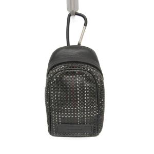 ディオール・オム(Dior Homme) カラビナ付き スモールポーチ メンズ レザー ポーチ ブラック