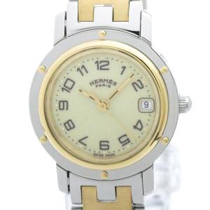 エルメス (HERMES) クリッパー ゴールドプレート ステンレススチール クォーツ レディース 時計