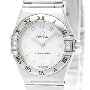 オメガ (OMEGA) コンステレーション ダイヤモンド シェル文字盤 ステンレススチール クォーツ レディース 時計