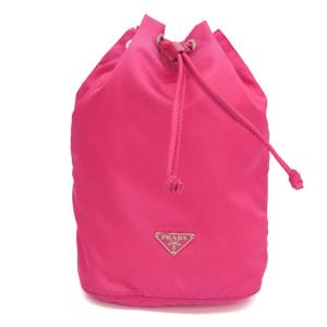 プラダ(Prada) VELA 巾着ポーチ MV369 レディース ナイロン ポーチ ピンク