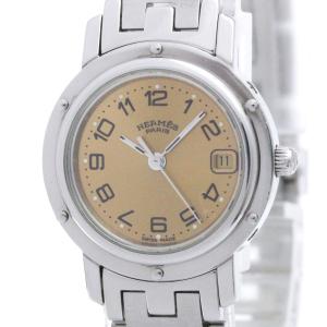 エルメス (HERMES) クリッパー ステンレススチール クォーツ レディース 時計 CL4.210 (外装仕上げ済み)