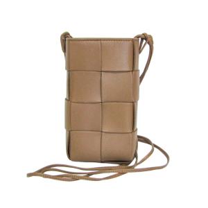 ボッテガ・ヴェネタ(Bottega Veneta) イントレチャート カセット スモールクロスボディバッグ フォンポーチ
