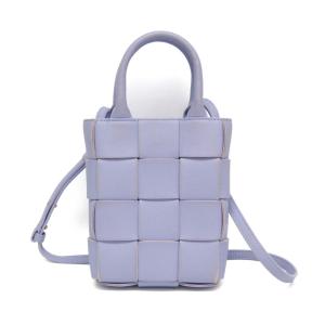 ボッテガ・ヴェネタ(Bottega Veneta) ミニカセット レディース レザー ショルダーバッグ,トートバッグ パープル