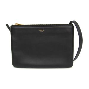 セリーヌ(Celine) トリオ スモール レディース レザー ショルダーバッグ ブラック