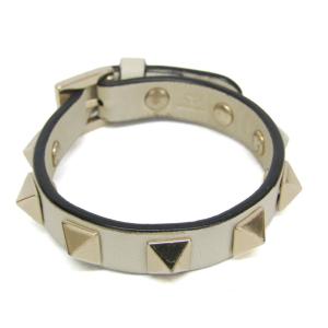 ヴァレンティノ・ガラヴァーニ(Valentino Garavani) ロックスタッズ レザー,メタル バングル