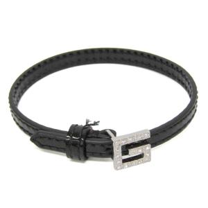 グッチ(Gucci) スクエアG パテントレザーブレスレット 623237 レザー,メタル ラインストーン バングル