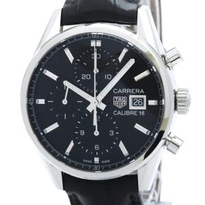 タグホイヤー (TAG HEUER) カレラ キャリバー 16 クロノグラフ ステンレススチール レザー 自動巻き メンズ 時計