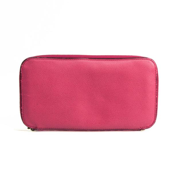 ヴァレクストラ V9L06 レディース  カーフスキン 長財布（二つ折り） ピンク