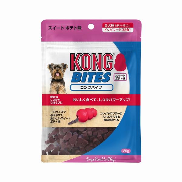 (まとめ) KONG(コング) バイツ スイートポテト 80g (ペット用品・犬用フード) 〔×15...