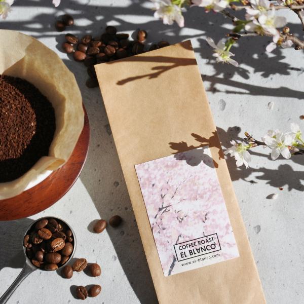 【季節限定】さくらブレンド 豆220g [ 自家焙煎コーヒー / すっきり・フローラル ]