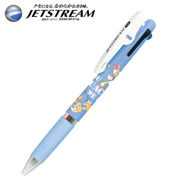 ジェットストリーム 3色ボールペン ディズニー　ドナルド ＆ デイジー キャラクター YOU QUA...