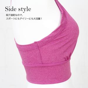 ノンワイヤー アクティブ スポーツブラ カップ...の詳細画像3