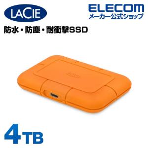 ラシー LaCie ラシー LaCie Rugged SSD 4TB Type-Cx1 外付け SSD 防水 防塵 耐衝撃性┃STHR4000800｜elecom