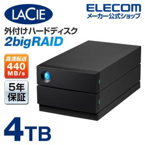 外付ハードディスク 4TB HDD 外付けハードディスク ラシー LaCie 2big RAID USB3.2インターフェース搭載 バックアップ USB-C ┃STHJ4000800
