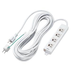 ELECOM（エレコム） 3極4口マグネットシャッタータップ 4個口 ホコリ