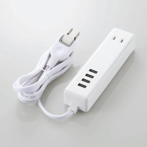 エレコム 電源タップ USB付き タップ 2ポ...の詳細画像1