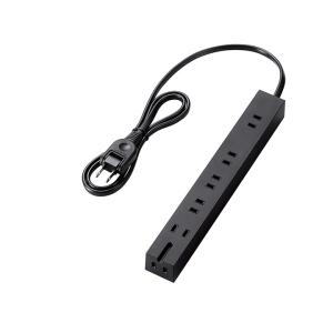 ELECOM（エレコム） 3極4口マグネットシャッタータップ 4個口 ホコリ