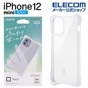 iPhone 12 mini ケース finch ふんわりホールド 新型 iPhone2020 5.4 インチ カバー クリアホワイト エレコム┃PM-A20AHVHH2CRW