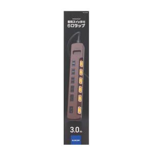 エレコム 電源タップ 6個口 雷ガード 個別ス...の詳細画像2