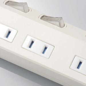 エレコム 電源タップ 6個口 雷ガード個別スイ...の詳細画像4