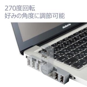 エレコム USBハブ USB2.0 ハブ 3ポ...の詳細画像5