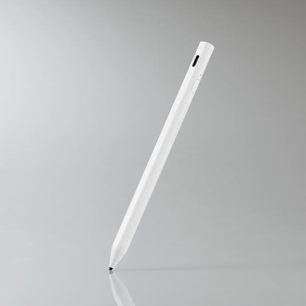 充電式 アクティブ スタイラス タッチペン リチウム充電式 汎用 磁気吸着 USB-C充電 ペン先交...