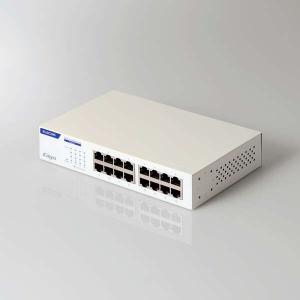 Giga対応 スイッチングハブ 16ポート 金...の詳細画像1