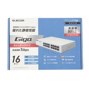 Giga対応 スイッチングハブ 16ポート 金...の詳細画像2