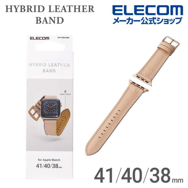 Apple Watch 用 ハイブリッド ソフトレザー バンド アップルウォッチ 41 40 38 ...