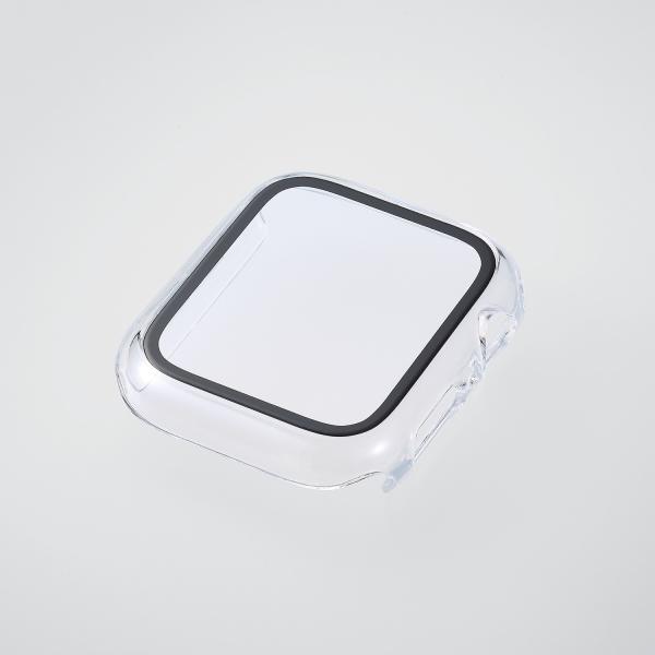 Apple Watch 44mm 用 フルカバーケース プレミアムガラス 反射防止 AppleWat...