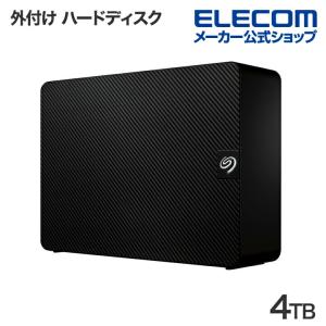 エレコム 外付け ハードディスク 3.5インチ HDD LX 外付けHDD USB3.2(Gen1) Seagate New Expansion LXシリーズ ブラック 4TB┃SGD-LX040UBK｜elecom