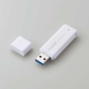 エレコム 外付け ポータブル SSD キャップ式 USB3.2(Gen2)対応 小型 ホワイト 250GB┃ESD-EMC0250GWH｜elecom