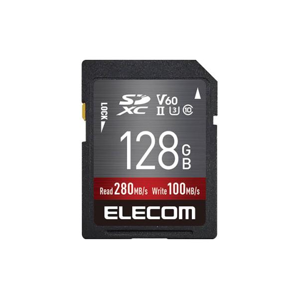 エレコム SDカード UHS-II SDXC メモリカード データ復旧サービス付 保証1年間 Cla...
