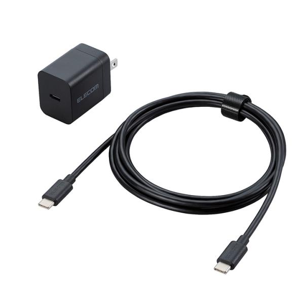 エレコム スマホ・タブレット用 USB Power Delivery 20W AC充電器 C-Cケー...