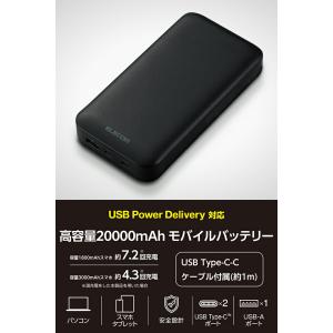 エレコム モバイルバッテリー 20000mAh...の詳細画像2