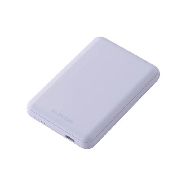 エレコム モバイルバッテリー 超コンパクト 5000mAh 3A USB Type-C×1 15W ...