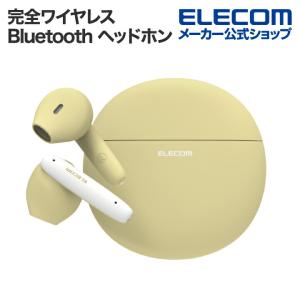 エレコム Bluetoothイヤホン 完全ワイヤレス ヘッドホン ブルートゥース AAC対応 低遅延モード セミオープン タッチセンサー マカロンイエロー┃LBT-TWS17CSYL｜elecom