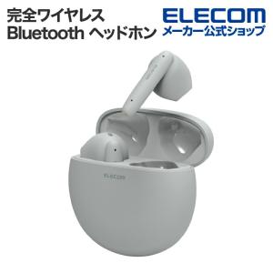 エレコム Bluetoothイヤホン 完全ワイヤレス ヘッドホン ブルートゥース AAC対応 低遅延モード セミオープン タッチセンサー グレー┃LBT-TWS17GY｜elecom