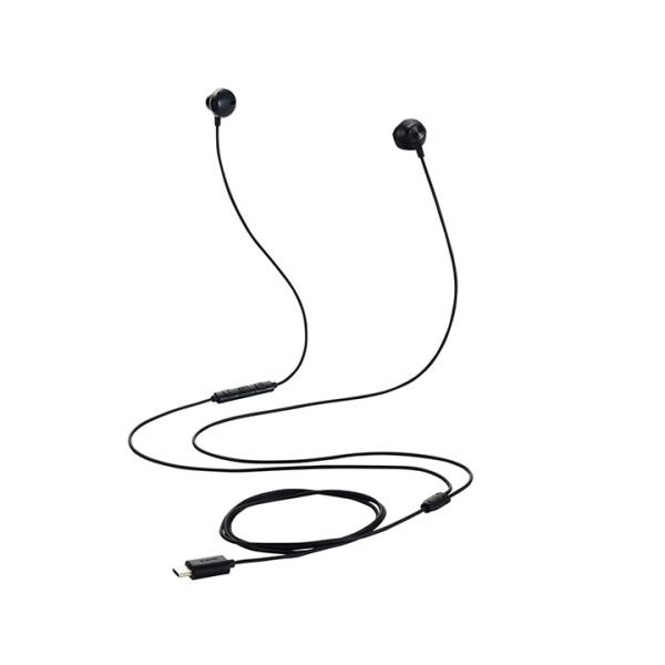エレコム Type-C 有線イヤホン 高耐久 デジタル式 USB Type-C ヘッドホン インナー...