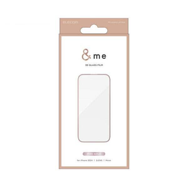 エレコム iPhone16 用 ガラスフィルム ＆me フレーム付き 高透明 2眼 6.1 スマホ ...