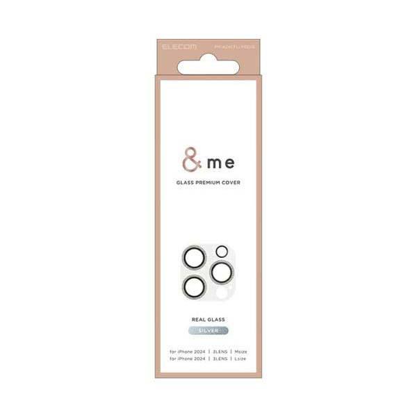 エレコム iPhone16 Pro / Pro MAX ＆me カメラ レンズカバー ガラス グリッ...