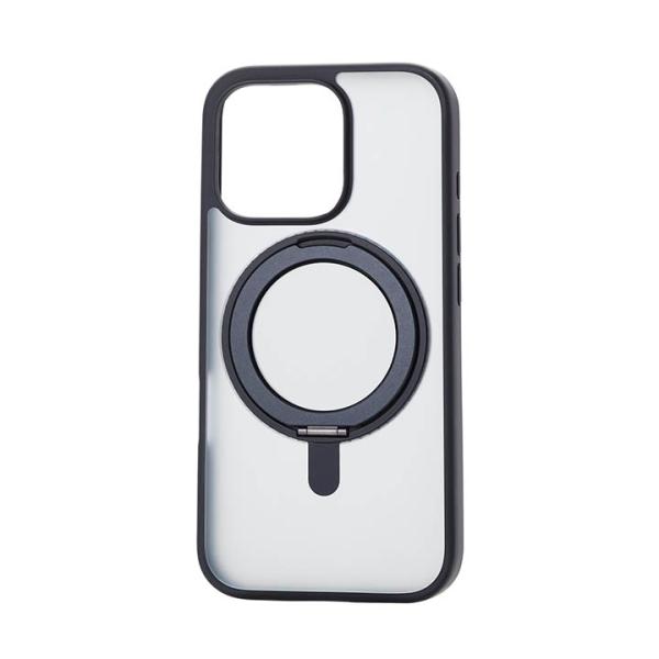 エレコム iPhone16 Pro 用 ハイブリッドケース MAGKEEP スタンド 3眼 6.3 ...
