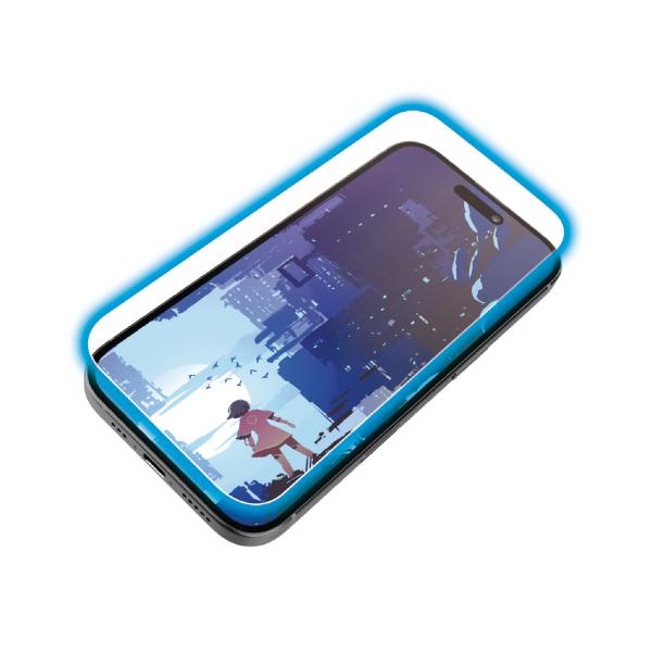 エレコム iPhone 16 Pro 用 ガラスフィルム 動画映え 高透明 ブルーライトカット  ガ...