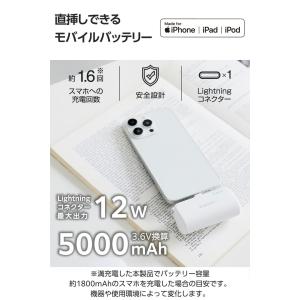 エレコム 直差し モバイルバッテリー 5000...の詳細画像2