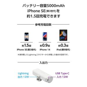 エレコム 直差し モバイルバッテリー 5000...の詳細画像3