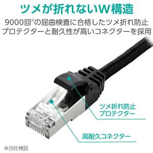 エレコム LANケーブル Cat7 爪折れ防止...の詳細画像3