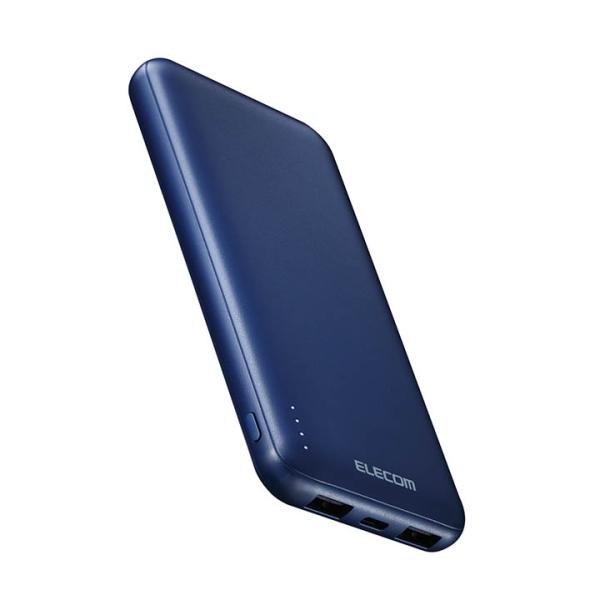 エレコム モバイルバッテリー 薄型コンパクト 10000mAh 15W USB-C×1 USB-A×...