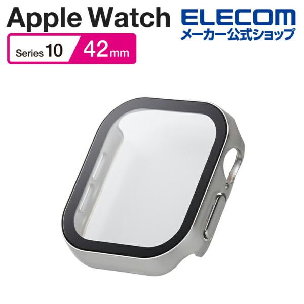 Apple Watch 42mm 用 フルカバーケース プレミアムガラス 高透明 防水 AppleW...
